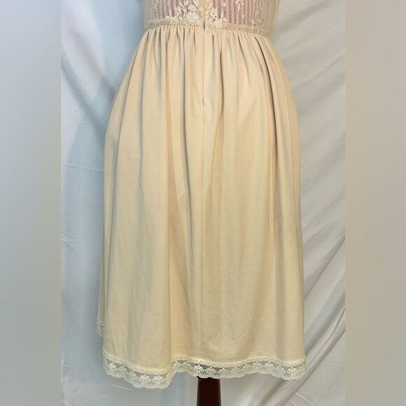 Embroidered Floral Dress Whimsical Lace Cream Fairy Cottagecore Romantic Sz 8 - Picture 10 of 14